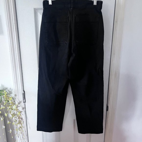 Everlane The Straight Leg Cropped Jean in Black 4 - Picture 8 of 9